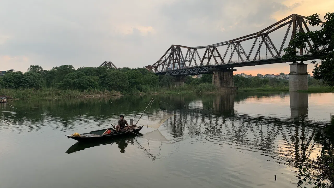Hanoi Sunsets From Long Bien Bridge to the West Lake Shore