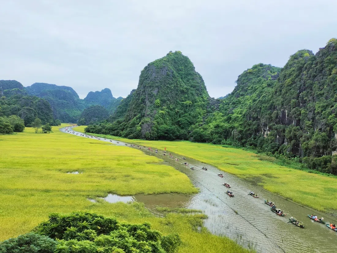 Tam Coc (Ngo Dong Fluss Boot, Tam Coc–Bich Dong Stätte), Hanoi
