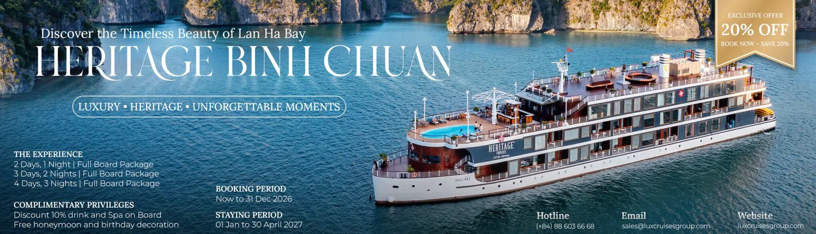 Heritage Cruise Binh Chuan, Hanoi